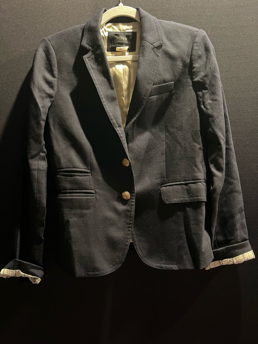 J.Crew Navy Blue Blazer with Gold Buttons Size 0